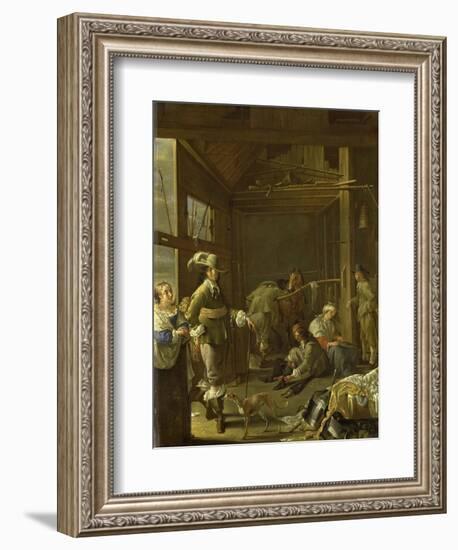 A Cavalry Stable-Jacob Duck-Framed Art Print