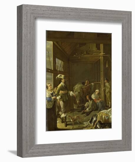 A Cavalry Stable-Jacob Duck-Framed Art Print