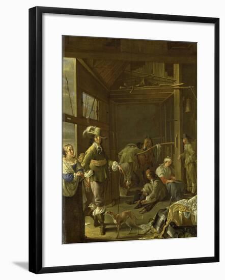 A Cavalry Stable-Jacob Duck-Framed Art Print