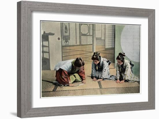 A Ceremony in Japan, C1890-Charles Gillot-Framed Giclee Print