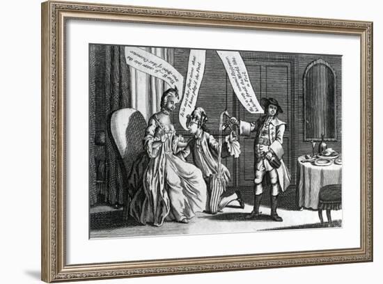 A Certain Personage in the Character of a Fool as He Perform'D it at Whitchurch and Elsewhere, 1770-null-Framed Giclee Print