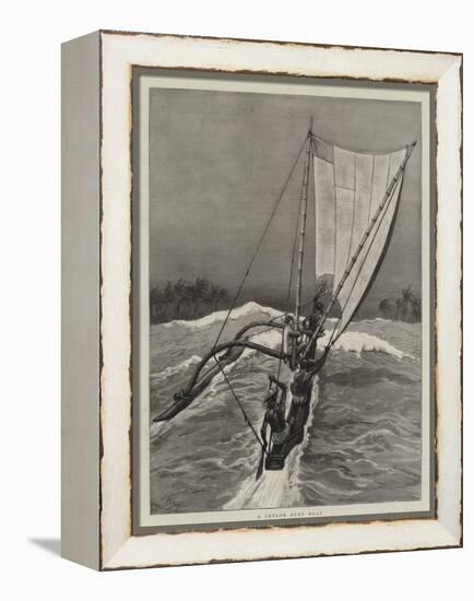 A Ceylon Surf Boat-Joseph Nash-Framed Premier Image Canvas