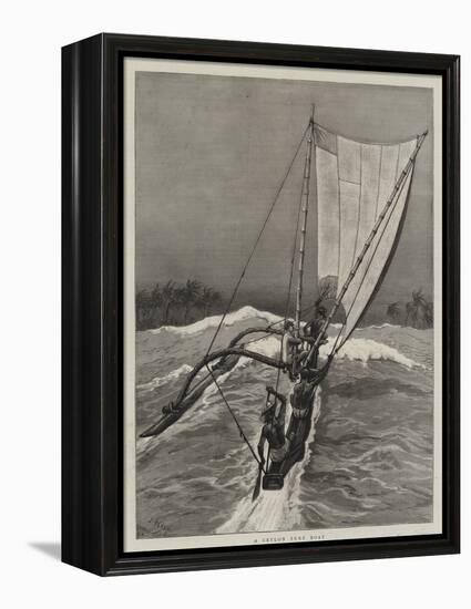 A Ceylon Surf Boat-Joseph Nash-Framed Premier Image Canvas