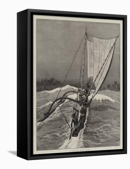 A Ceylon Surf Boat-Joseph Nash-Framed Premier Image Canvas