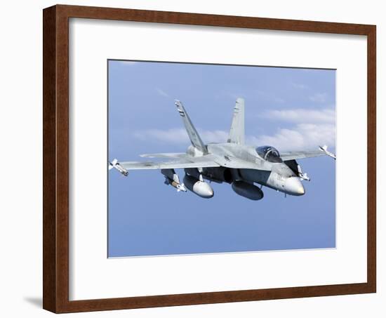 A CF-188A Hornet of the Royal Canadian Air Force-Stocktrek Images-Framed Photographic Print