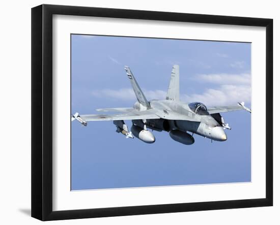 A CF-188A Hornet of the Royal Canadian Air Force-Stocktrek Images-Framed Photographic Print