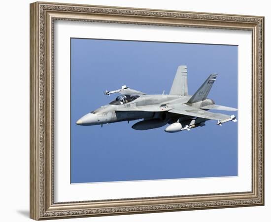 A CF-188A Hornet of the Royal Canadian Air Force-Stocktrek Images-Framed Photographic Print