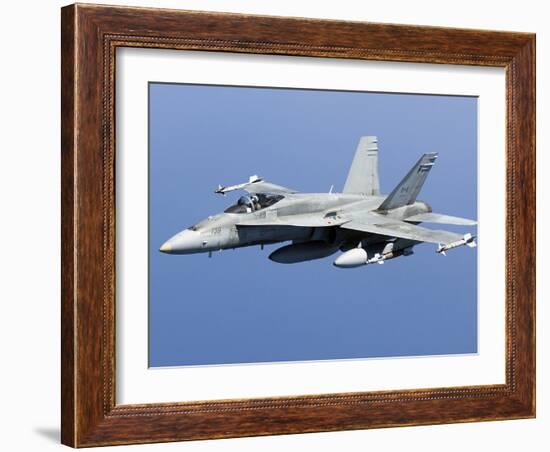 A CF-188A Hornet of the Royal Canadian Air Force-Stocktrek Images-Framed Photographic Print