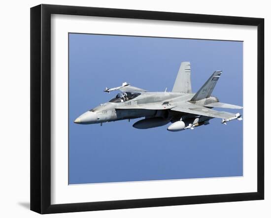 A CF-188A Hornet of the Royal Canadian Air Force-Stocktrek Images-Framed Photographic Print