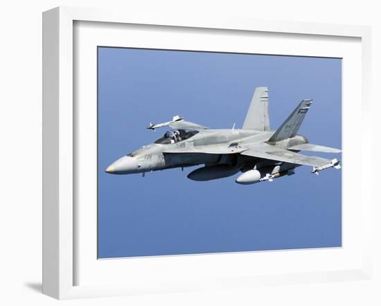 A CF-188A Hornet of the Royal Canadian Air Force-Stocktrek Images-Framed Photographic Print
