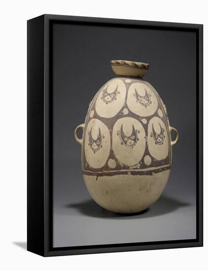 A Chancay Painted Vessel Circa A.D. 1100, 1400-null-Framed Premier Image Canvas