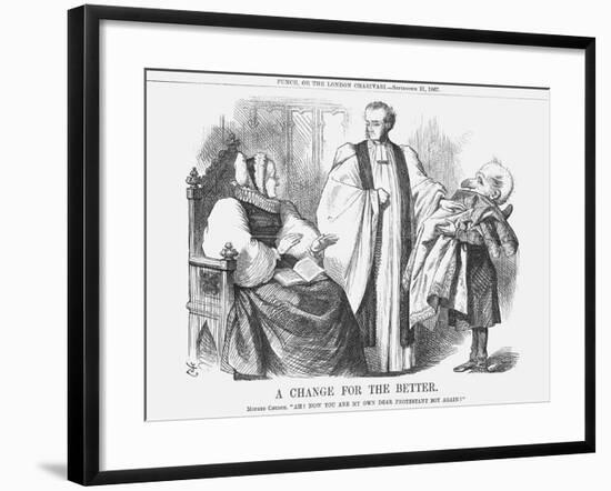 A Change for the Better, 1867-John Tenniel-Framed Giclee Print