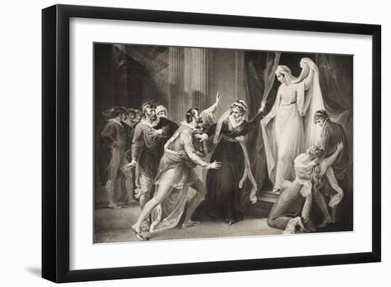 A Chapel in Paulina's House, Act V, Scene III, from 'The Winter's Tale', from the Boydell…-William Hamilton-Framed Giclee Print