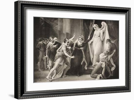 A Chapel in Paulina's House, Act V, Scene III, from 'The Winter's Tale', from the Boydell…-William Hamilton-Framed Giclee Print