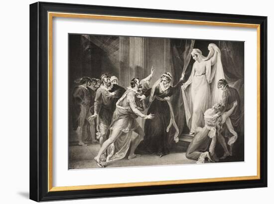 A Chapel in Paulina's House, Act V, Scene III, from 'The Winter's Tale', from the Boydell…-William Hamilton-Framed Giclee Print