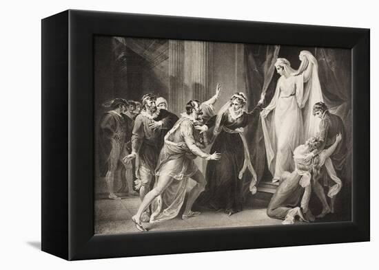 A Chapel in Paulina's House, Act V, Scene III, from 'The Winter's Tale', from the Boydell…-William Hamilton-Framed Premier Image Canvas