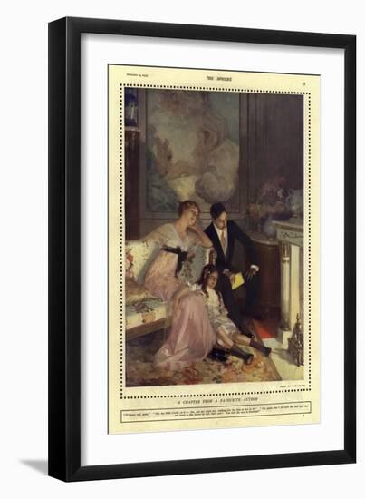 A Chapter from a Favourite Author-Rene Lelong-Framed Giclee Print