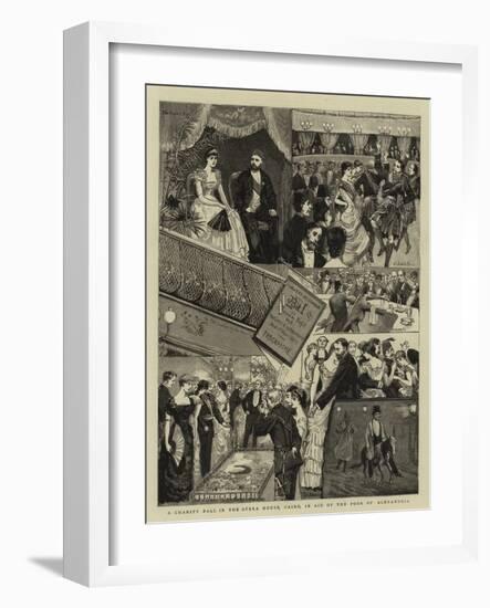 A Charity Ball in the Opera House, Cairo, in Aid of the Poor of Alexandria-null-Framed Giclee Print