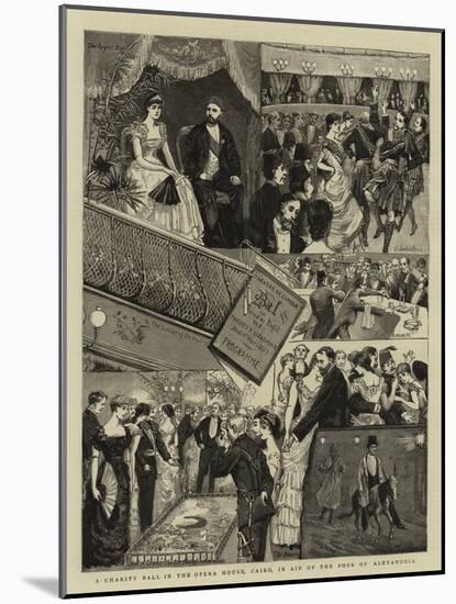 A Charity Ball in the Opera House, Cairo, in Aid of the Poor of Alexandria-null-Mounted Giclee Print