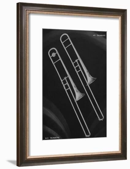 A Charles Gerard Conn Artist Model Trombone 4-H and a Artist-Ballroom Trombone 24-H-null-Framed Giclee Print