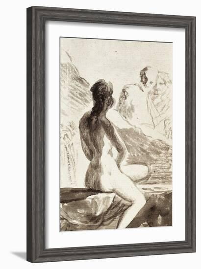 A Chaste Susana, 1790-1826-Francisco de Goya-Framed Art Print