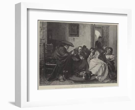 A Chat Round the Brasero-John Phillip-Framed Giclee Print