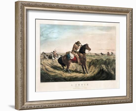 A Check - Keep Your Distance-Currier & Ives-Framed Giclee Print