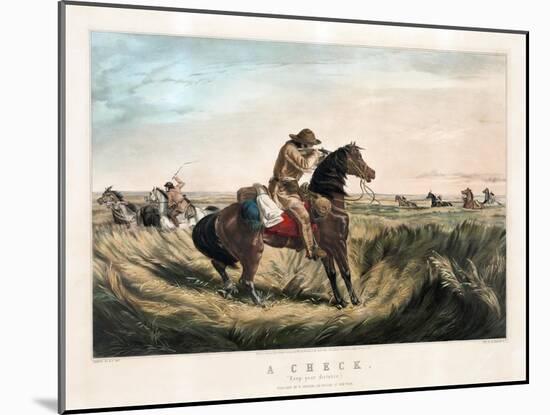 A Check - Keep Your Distance-Currier & Ives-Mounted Giclee Print