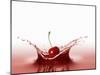 A Cherry Falling into Red Juice-Petr Gross-Mounted Photographic Print