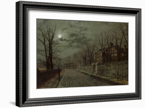 A Cheshire Road-John Atkinson Grimshaw-Framed Giclee Print