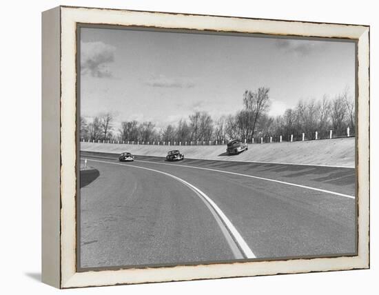 A Chevrolet Being Tested on the General Motors Testing Ground-null-Framed Premier Image Canvas
