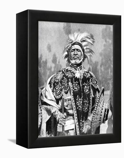 A Chieftan Prince of Abyssinia (Ethiopi), Africa, 1936-null-Framed Premier Image Canvas