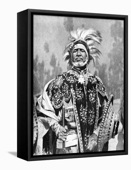 A Chieftan Prince of Abyssinia (Ethiopi), Africa, 1936-null-Framed Premier Image Canvas