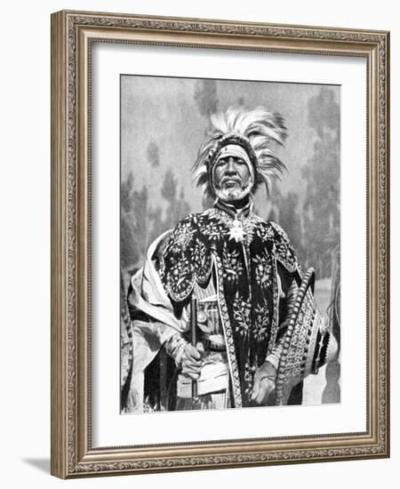 A Chieftan Prince of Abyssinia (Ethiopi), Africa, 1936-null-Framed Giclee Print