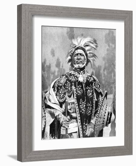 A Chieftan Prince of Abyssinia (Ethiopi), Africa, 1936-null-Framed Giclee Print