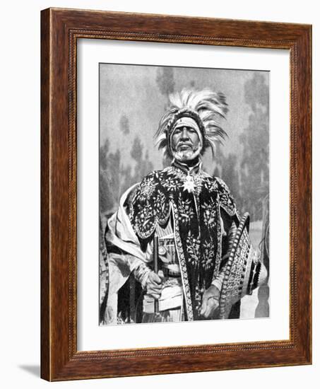 A Chieftan Prince of Abyssinia (Ethiopi), Africa, 1936-null-Framed Giclee Print