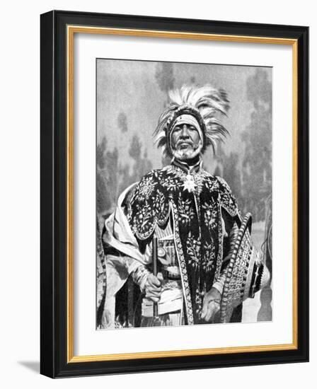 A Chieftan Prince of Abyssinia (Ethiopi), Africa, 1936-null-Framed Giclee Print