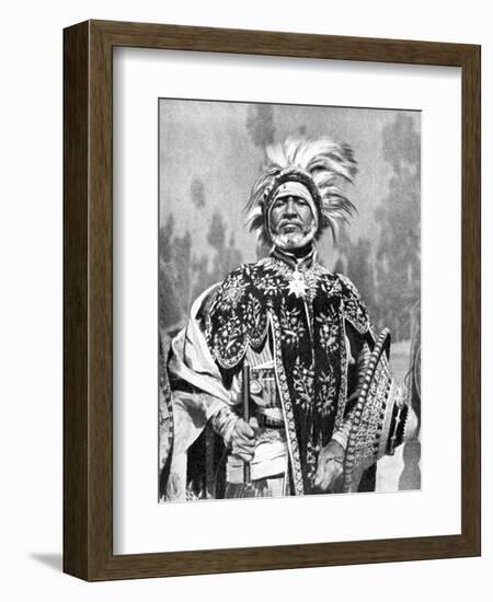 A Chieftan Prince of Abyssinia (Ethiopi), Africa, 1936-null-Framed Giclee Print