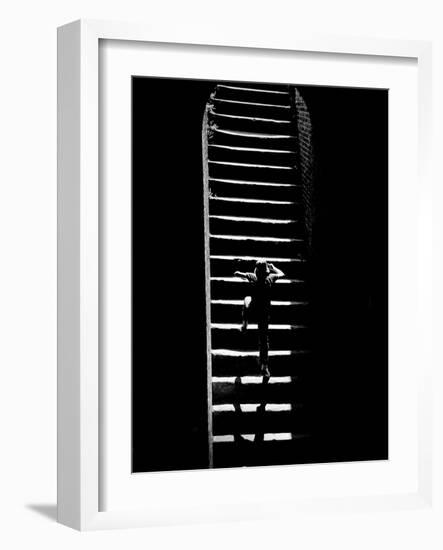 A Child Climbing Stairs-Rip Smith-Framed Photographic Print