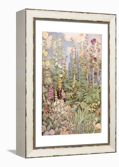 A Child in Wild Flowers, from 'A Child's Garden of Verses' by Robert Louis Stevenson, Published…-Jessie Willcox-Smith-Framed Premier Image Canvas