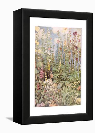 A Child in Wild Flowers, from 'A Child's Garden of Verses' by Robert Louis Stevenson, Published…-Jessie Willcox-Smith-Framed Premier Image Canvas