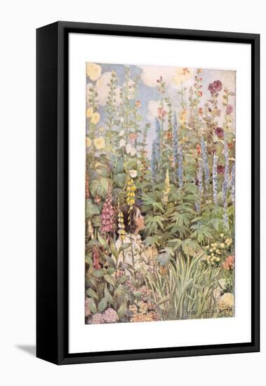 A Child in Wild Flowers, from 'A Child's Garden of Verses' by Robert Louis Stevenson, Published…-Jessie Willcox-Smith-Framed Premier Image Canvas