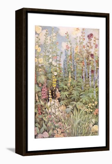 A Child in Wild Flowers, from 'A Child's Garden of Verses' by Robert Louis Stevenson, Published…-Jessie Willcox-Smith-Framed Premier Image Canvas