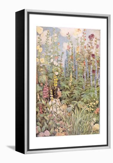 A Child in Wild Flowers, from 'A Child's Garden of Verses' by Robert Louis Stevenson, Published…-Jessie Willcox-Smith-Framed Premier Image Canvas