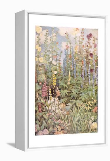 A Child in Wild Flowers, from 'A Child's Garden of Verses' by Robert Louis Stevenson, Published…-Jessie Willcox-Smith-Framed Premier Image Canvas