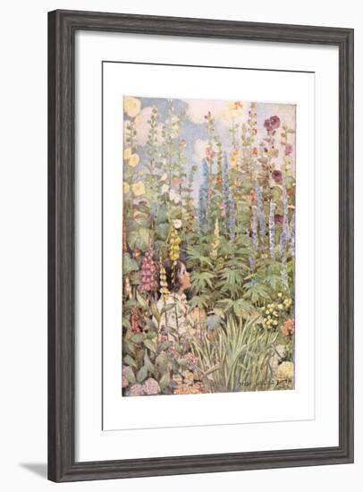 A Child in Wild Flowers, from 'A Child's Garden of Verses' by Robert Louis Stevenson, Published…-Jessie Willcox-Smith-Framed Giclee Print