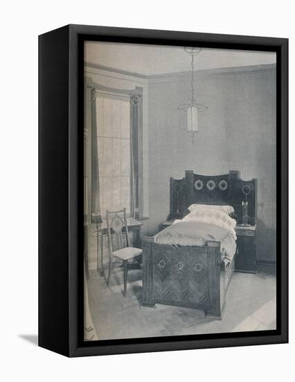 A child's bed designed by Peter Behrens, executed by TD Heymann, 1901-Unknown-Framed Premier Image Canvas