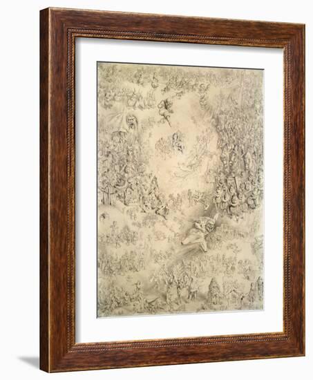 A Child's Dream of Christmas, 1858 (Pencil)-Keeley Halswelle-Framed Giclee Print