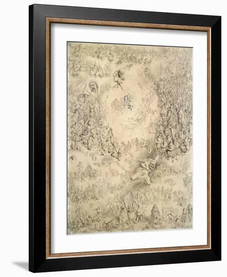 A Child's Dream of Christmas, 1858 (Pencil)-Keeley Halswelle-Framed Giclee Print