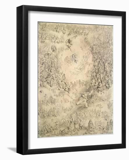 A Child's Dream of Christmas, 1858 (Pencil)-Keeley Halswelle-Framed Giclee Print